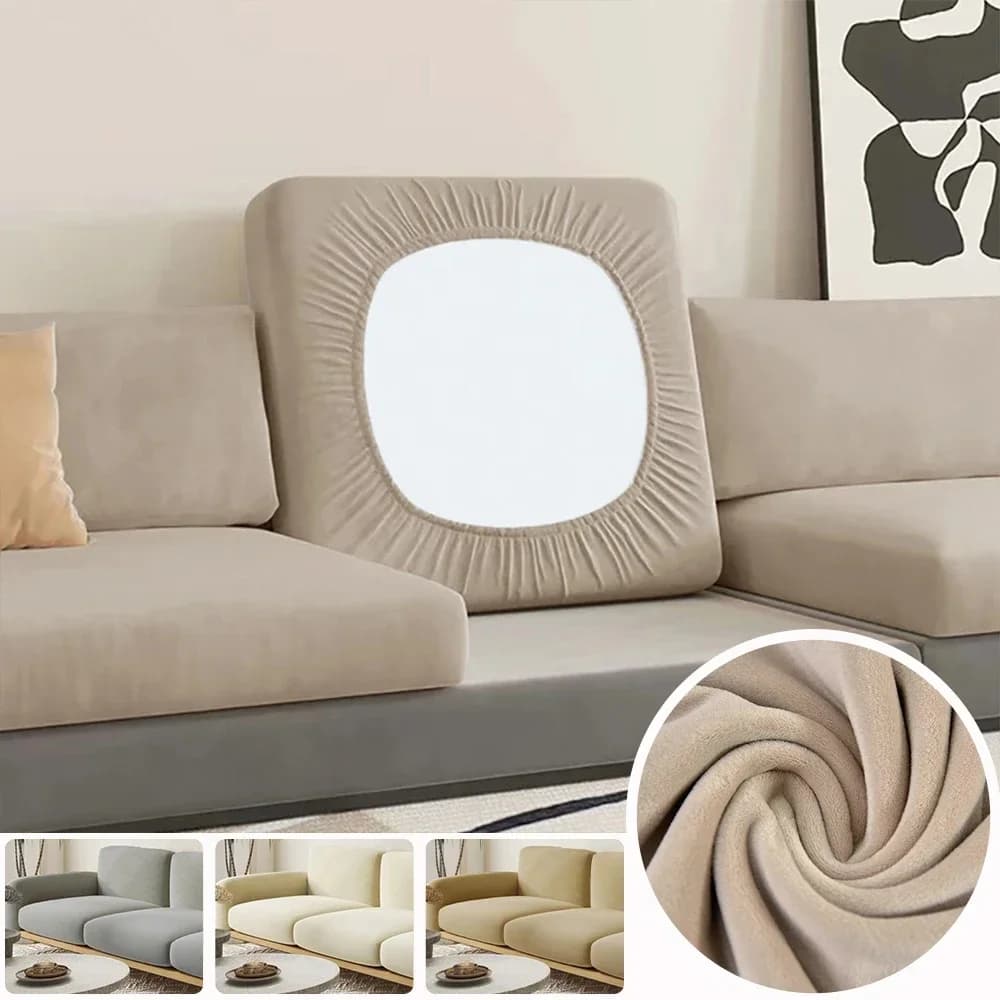 Housse de coussin de siège de canapé en velours Super doux pour salon housses de canapé en peluche épaisse extensible en forme de L fauteuil