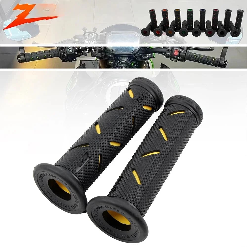 Poignées de Moto poignées de Modification en caoutchouc pour Honda Suzuki Ducati Benelli accessoires de Moto de Motocross universels