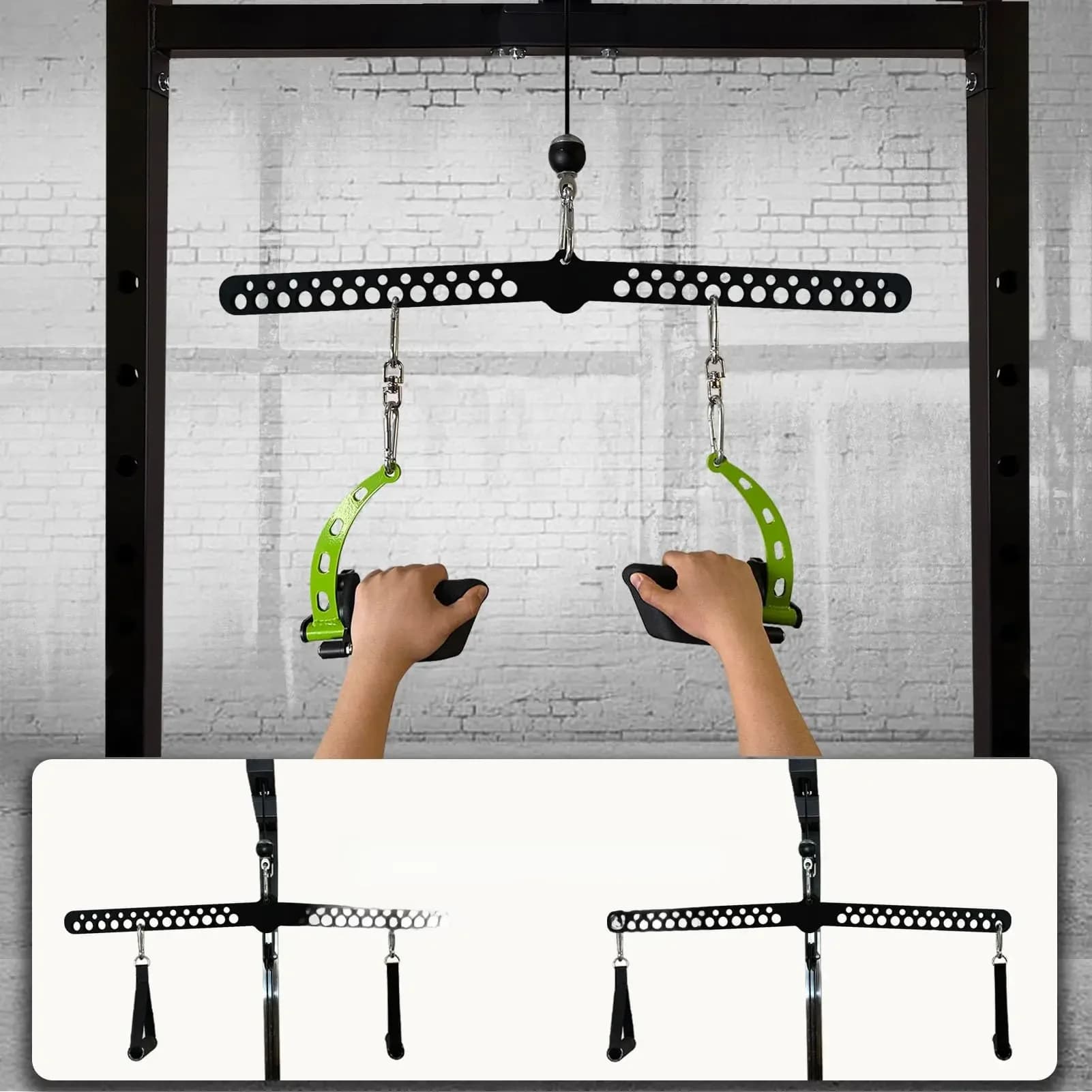 Barre de traction pour Triceps, Fitness, lourd et réglable, poignée de traction LAT, force, entraînement musculaire, poulie, câble, fixation de
