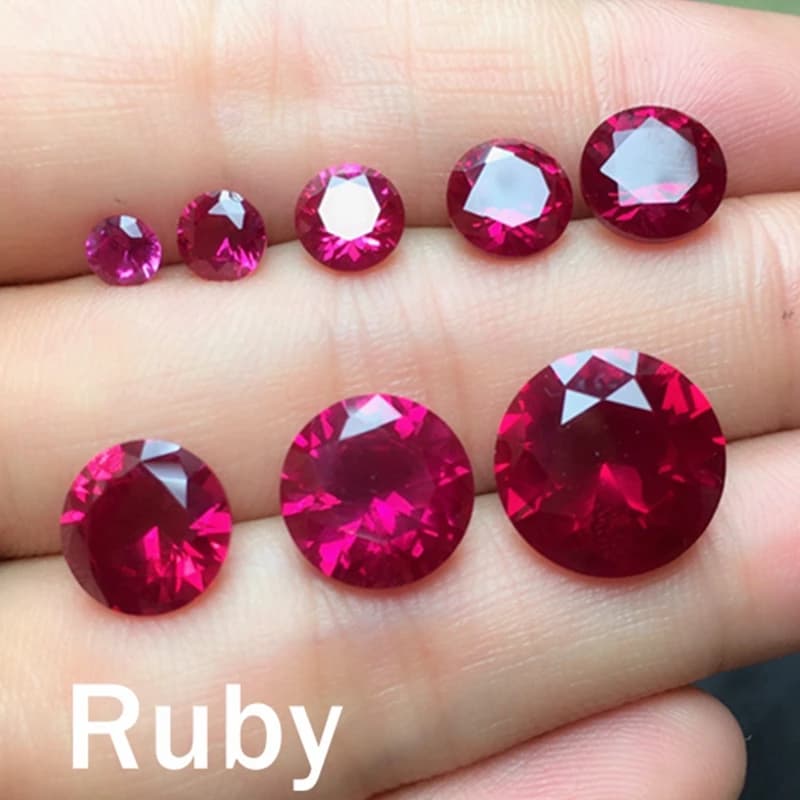 AAAA + grand rubis rouge coupe ronde VVS gemme 12,0 mm 10,50 ct rubis grenat naturel miné du Sri-Lanka