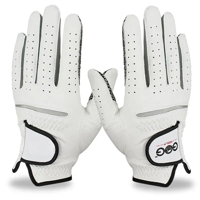 Gants de golf en peau de mouton pure respirante pour hommes, doux, main droite, granulés anti-brûlure, magasins pour hommes, paquet de 1 pièce