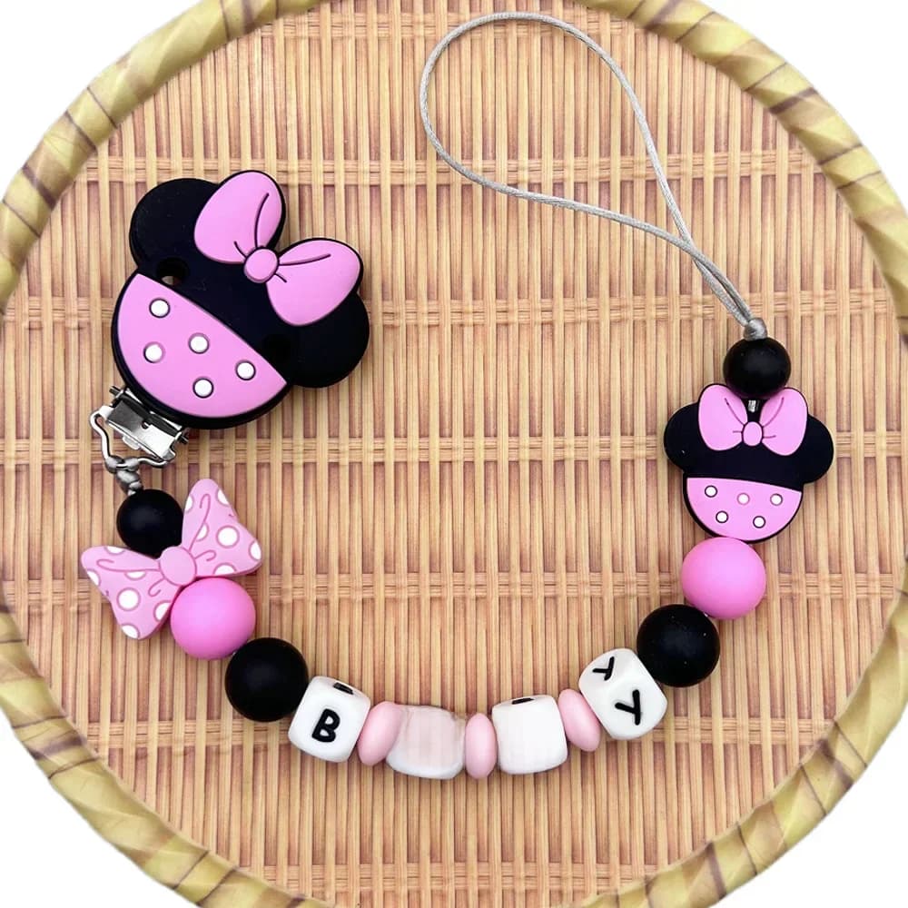 Clips de Sucette Personnalisés en Silicone pour Bébé, Lettres Anglaises et Russes, TeWindsor, Cadeau Kawaii