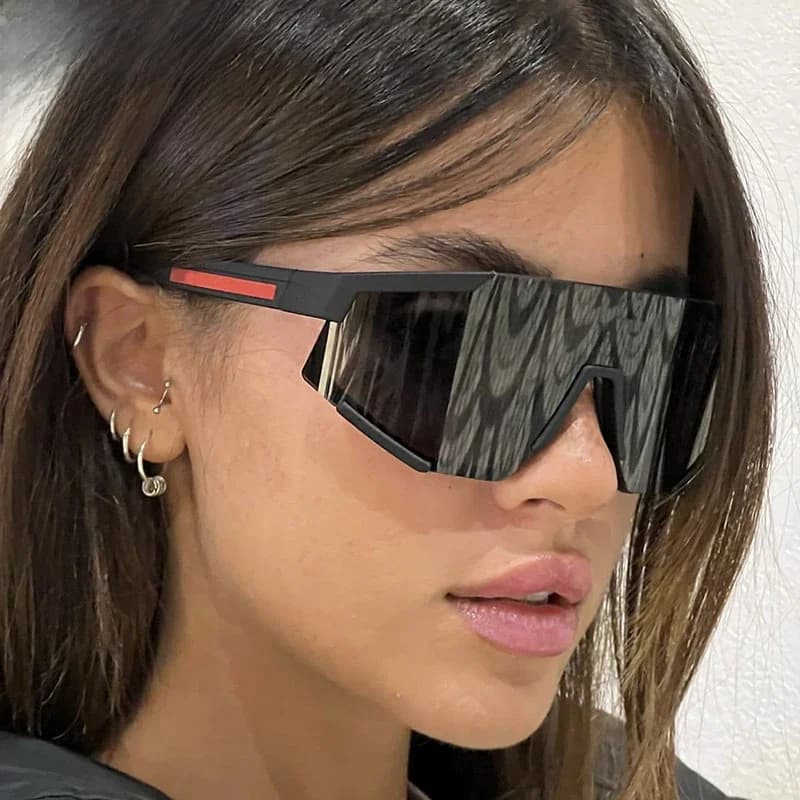 Lunettes de soleil sportives monobloc pour femmes et hommes 2026 – Marque de luxe, design de créateur, pour cyclisme en extérieur, style