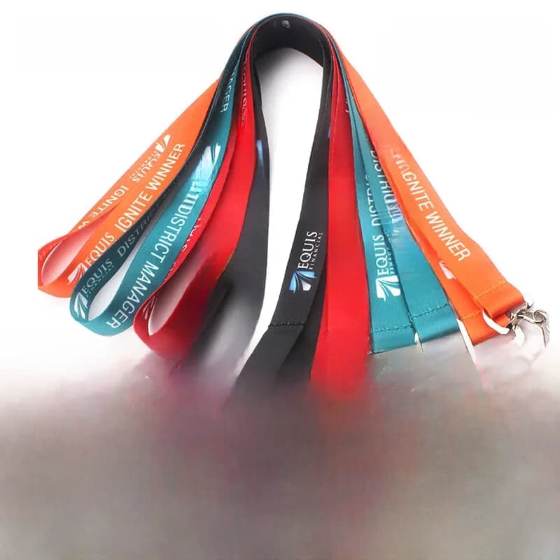 Porte-clés avec cordon large personnalisé, impression personnelle, corde épaisse pour le cou, avec Logo et nom pour carte d'identité, impression
