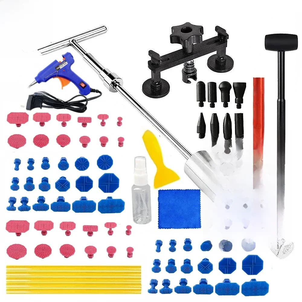 Kit de débosselage sans peinture pour voitures et véhicules, outils de débosselage automatique, odorà colle, prise UE