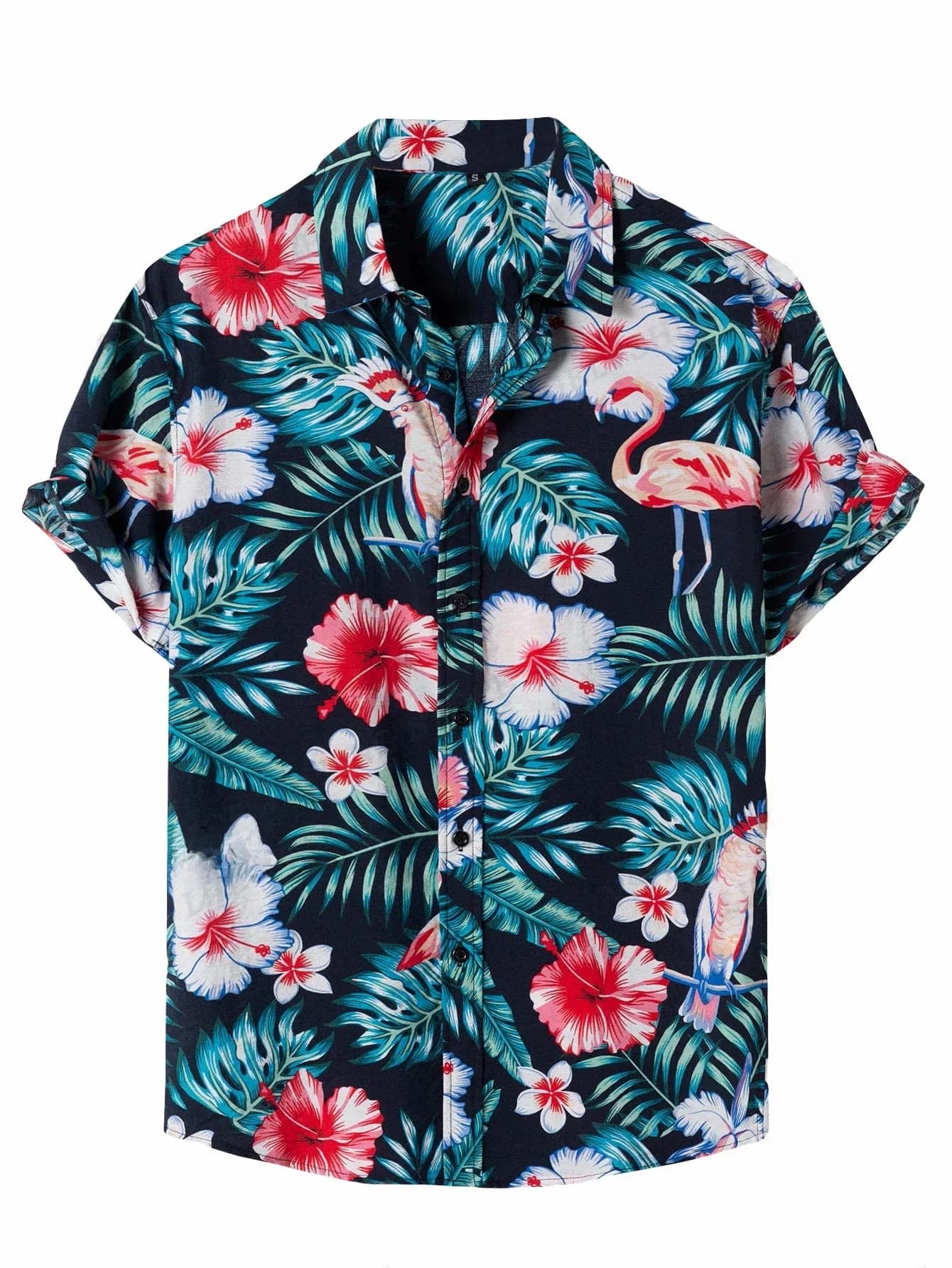 Chemises florales hawaïennes pour hommes, chemisier de plage décontracté, chemise à revers cubaine, vêtements de rentabilité rabattables