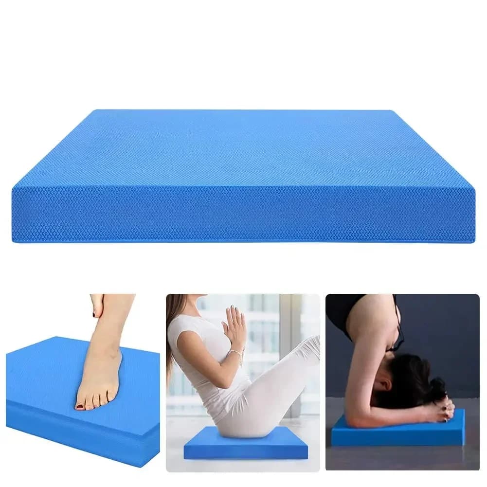 Coussin d'équilibre, tapis en mousse antidérapant et coussin de genouillère pour l'équilibre de base et l'entraînement de stabilité de force, le