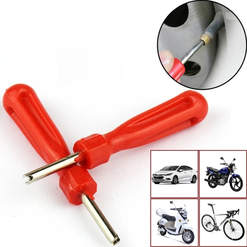 Outil d'installation de dissolvant de noyau de Valve de pneu Portable, outil de retrait de voiture vélo moto outils de réparation de pneus clé