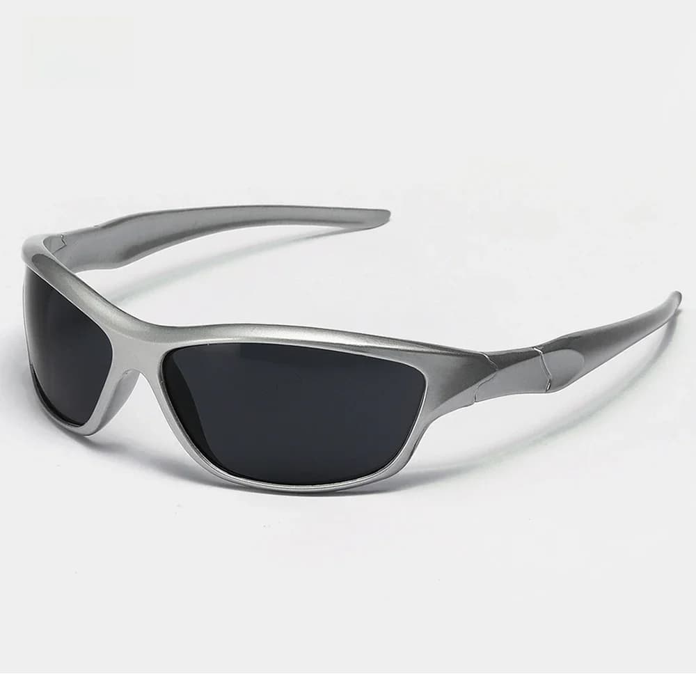 Lunettes de soleil argentées Y2K pour hommes et femmes, lunettes de soleil de sport de cyclisme en plein air, nuances vintage, lunettes Gogfordden