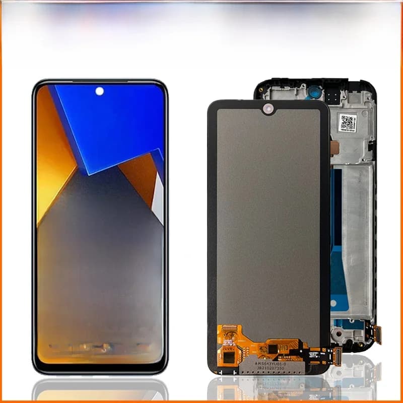 Écran Super AMOLED 6,79" MZB0B5VIN 2201117 PI PI 2201117 PG LCD pour Xiaomi Poco M4 Pro 4G LCD écran tactile numériseur assemblée