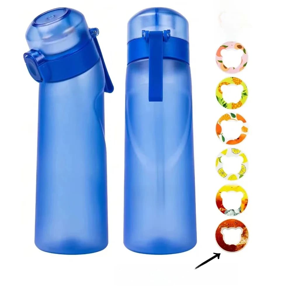 Bouteille d'eau à saveur aléatoire avec paille en plastique, gobelet anti-fuite pour sports de plein air, fitness, 1 pièce