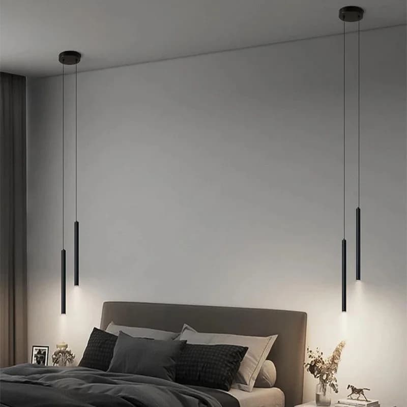 Lampe LED Suspendue au Design Nordique Minimaliste, Luminaire Décoratif d'Nik, Idéal pour un Restaurant, une Cuisine, une Salle à Manger ou un Bar,