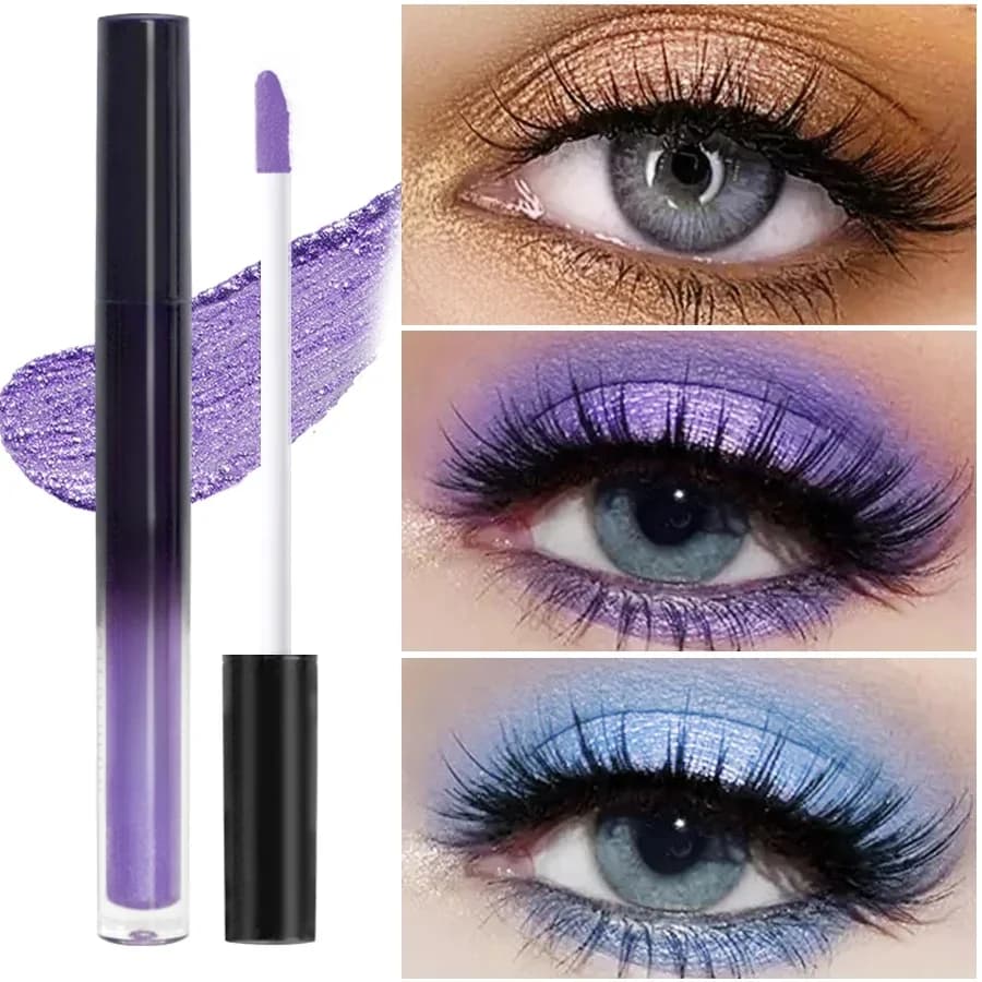 Palette de fards à paupières liquides imperméables à 13 nuances – Ensemble de maquillage haute brillance, longue durée et anti-taches pour des