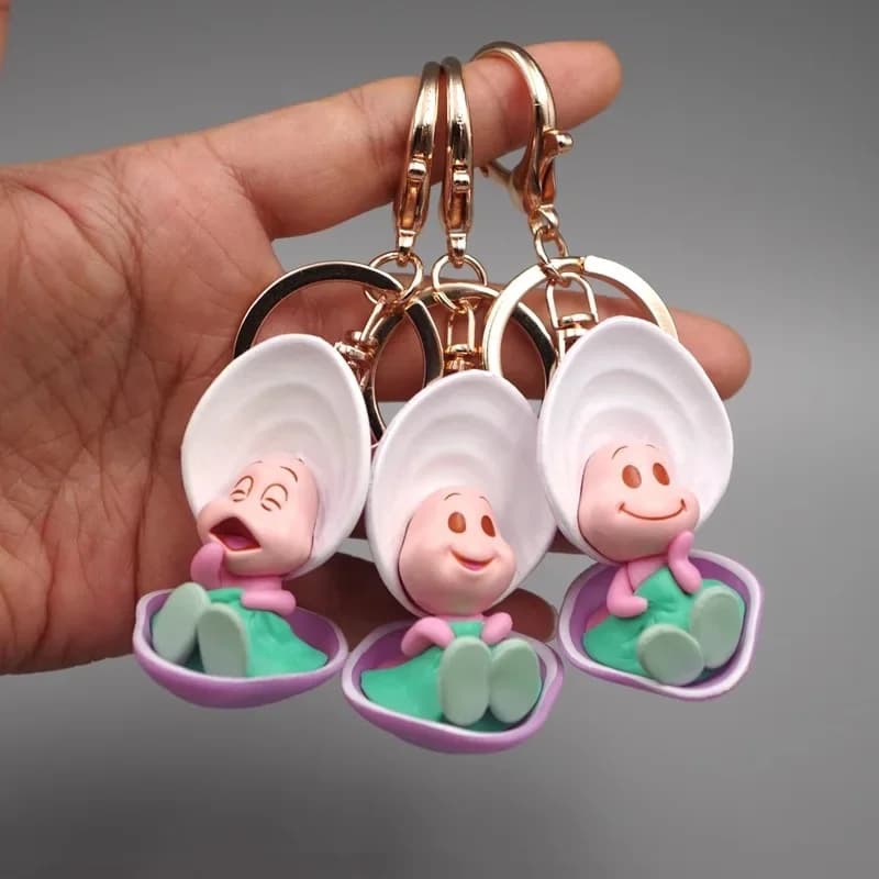Porte-clés Disney Alice au pays des merveilles, jouets pour bébé jeune huître, pendentif de sac, porte-clés de dessin animé mignon, porte-clés