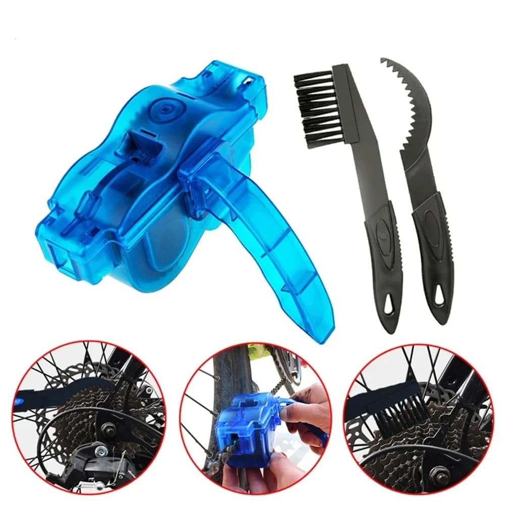 Nettoyeur de chaîne de vélo, brosse de chaîne 3D, ensemble d'outils de lavage, Protection de vélo vtt, huile, chaîne de vélo pour accessoires de