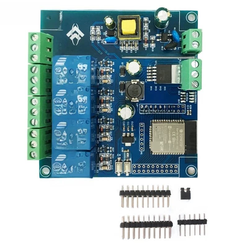 AC220V/DC5-30V ESP32 WIFI Bluetooth BLE Module de relais à quatre canaux Port e/s carte de développement ESP32-WROOM