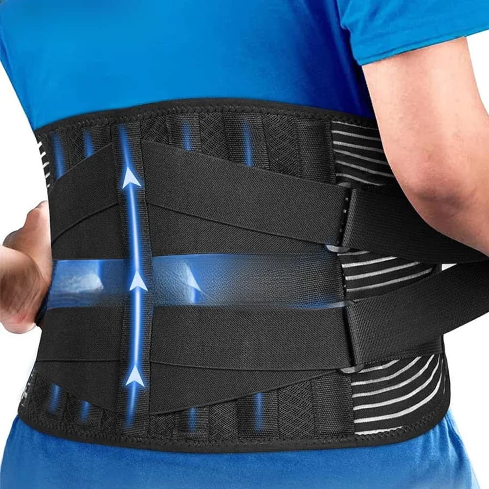 Ceinture de soutien lombaire à Double traction pour hommes et femmes, Corset orthopédique de taille, décompression de la colonne vertébrale,