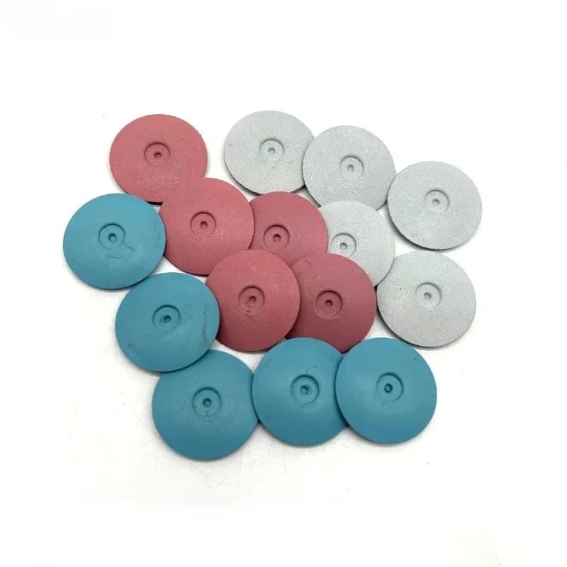 Roue de polissage en Silicone pour bijoux, 10 pièces, métal argent or 22mm, roues à bord de couteau, outils de bijouterie durables