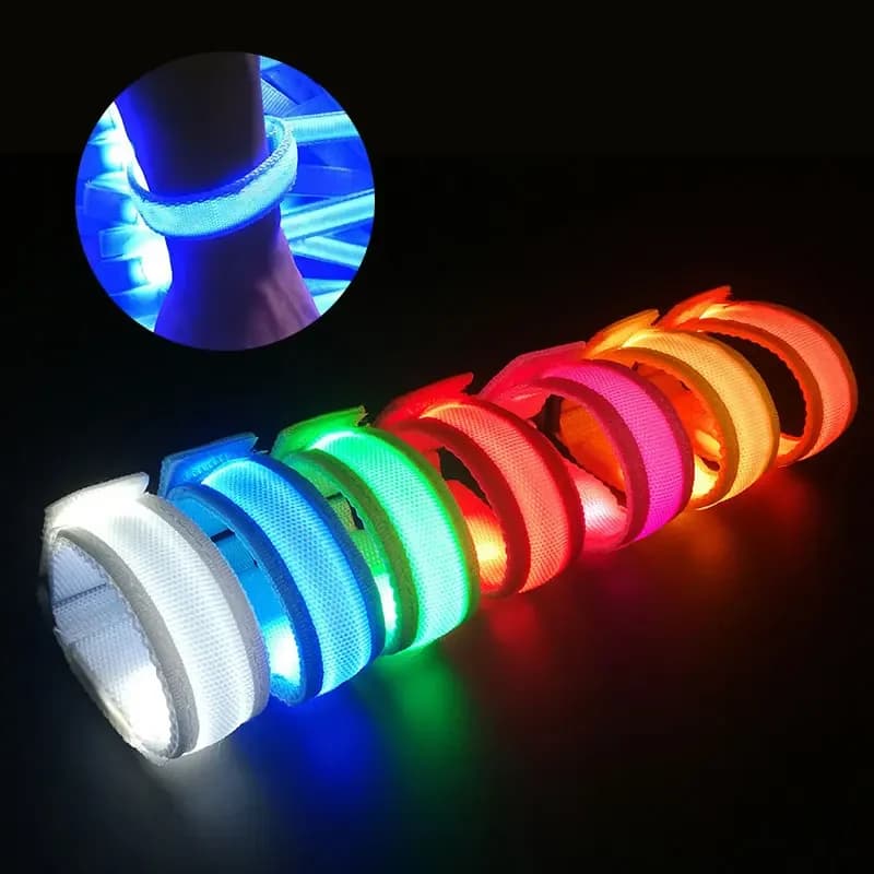 YOMDID Led Bracelet lumineux Concert fête barre Bracelet lumineux LED lumineux sport Bracelet effectuer Bar fête fournitures