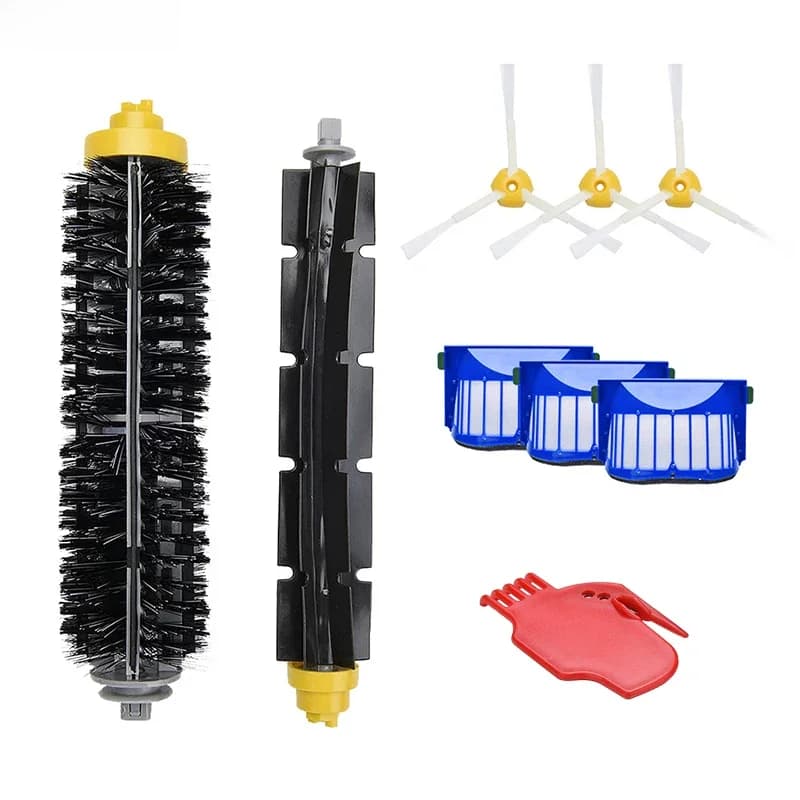 Kit de remplacement pour aspirateur iRobot Roomba série 675 650 690 600, accessoires, pièces de rechange, brosse latérale en poils, filtre HEPA