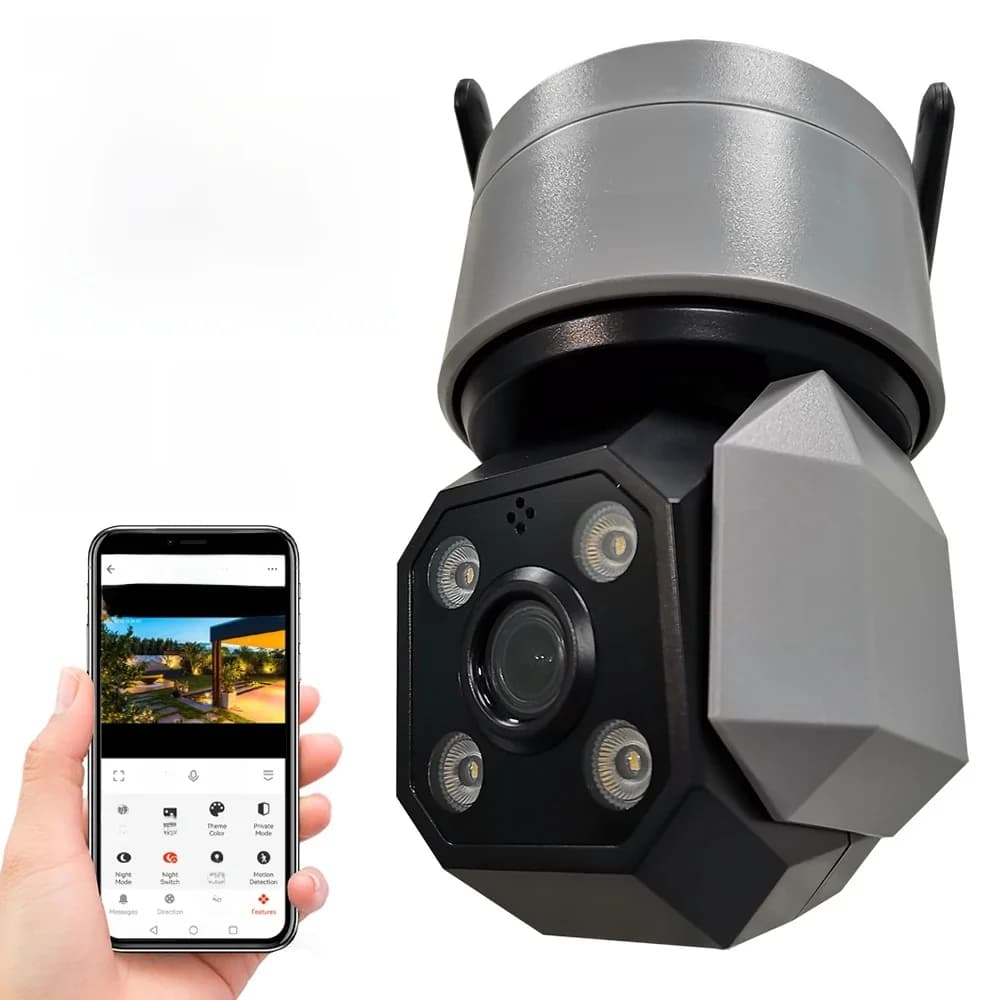Caméra de sécurité Wifi extérieure 5MP de Tuya, Protection pour maison intelligente, vidéosurveillance IP sans fil, connexion par câble RJ45,