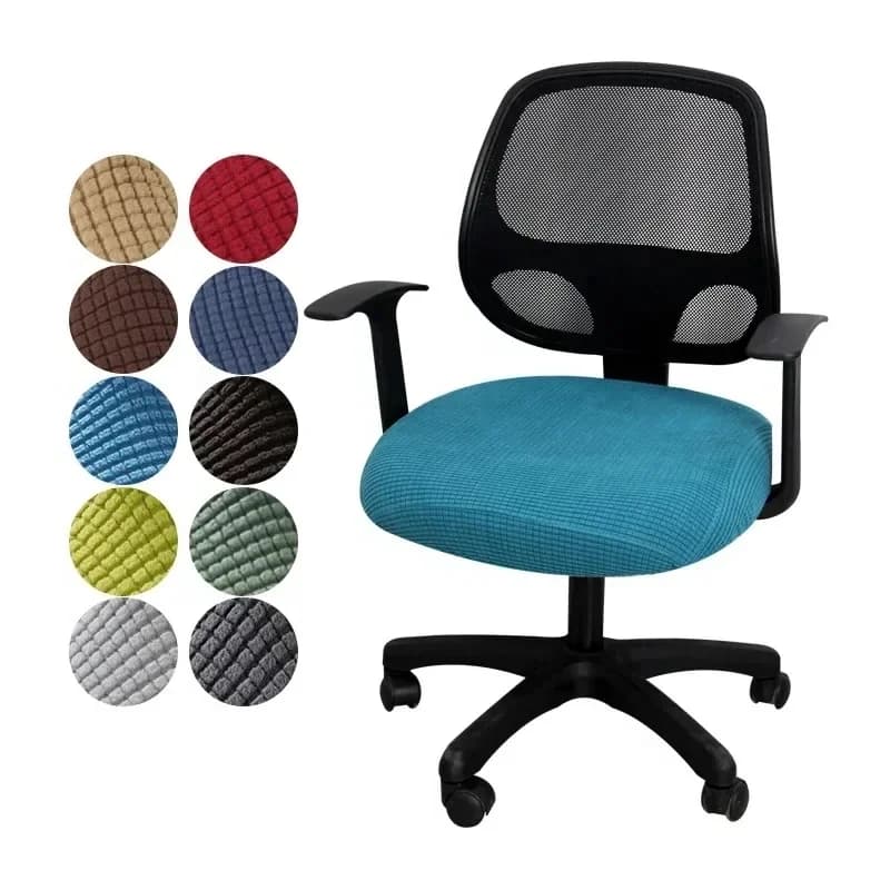 Housse de protection pour siège d'ordinateur de bureau, 1 pièce, fendue, élastique, universelle, Anti-poussière, épaisse, pour chaise, 2024