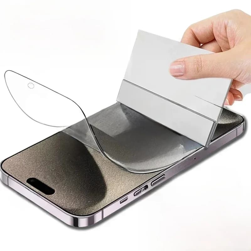 Film Hydrogel 5 pièces pour iPhone 17 16 16e 15 14 13 12 11 Pro Max Plus 12 13 Mini 7 8 Plus SE XR XS protecteur d'écran à couverture complète