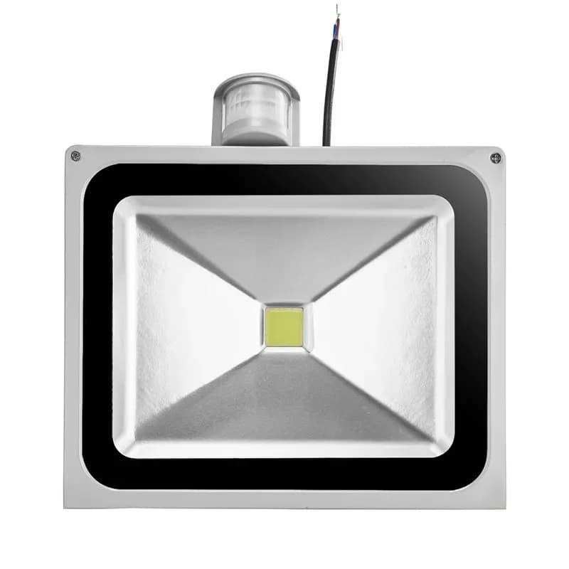 Projecteur LED 50W avec détecteur de mouvement, 220V, 10W/20W/30W, lampadaire extérieur avec capteur PIR