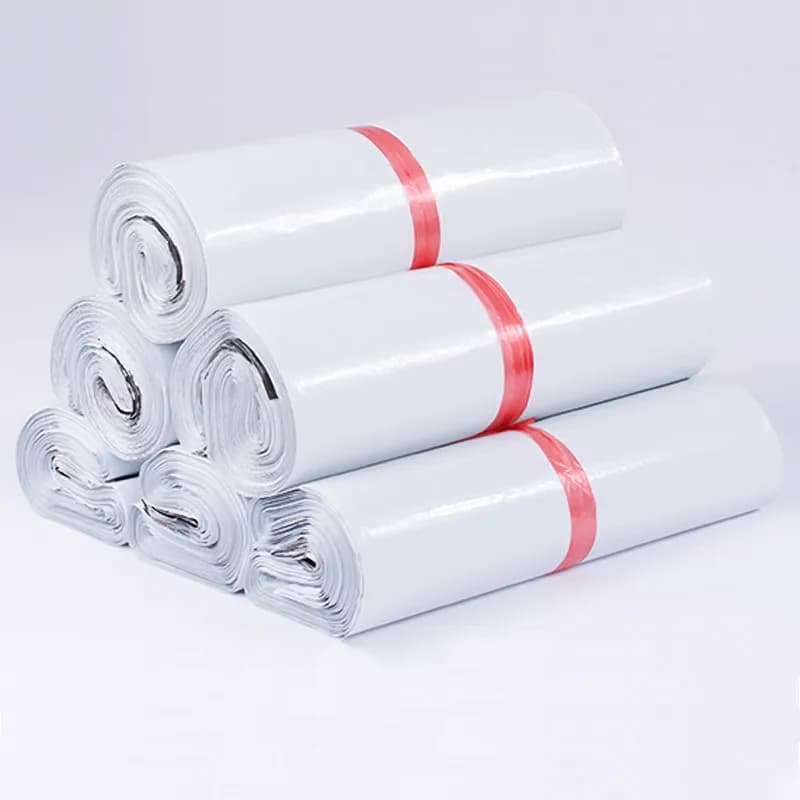 Relchoor nouveau sac de courrier blanc sacs de rangement d'enveloppe Express sacs d'expédition joint adhésif PE sac de livraison pochette emballage