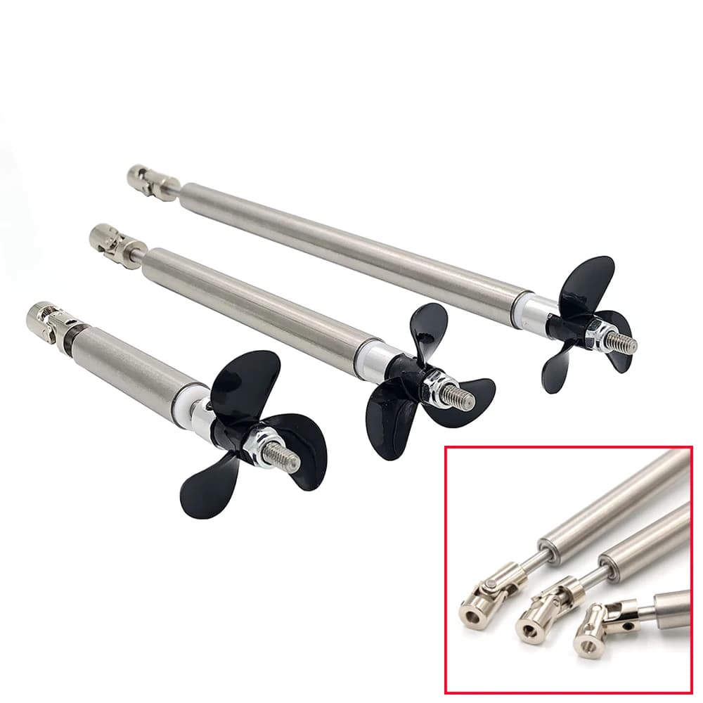 Arbre de transmission en acier inoxydable pour bateau Rc, 4mm, trois lames, Joint de vis, manchon d'arbre en acier inoxydable, accessoire