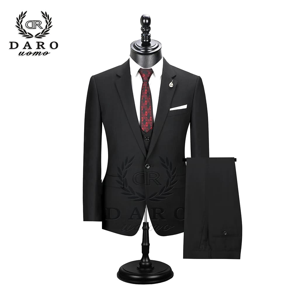 2025 DR DARO UOMO hommes costumes coupe ajustée pour le travail d'affaires et les vêtements de désherbage 3 pièces ensemble DRV6158