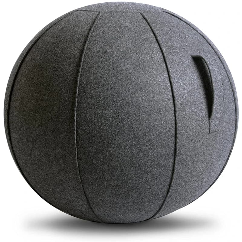 Boule de Yoga et Pilates en lin avec pompe, 65cm, couverture, équilibre, protecteur, fitness, musculation, à la maison