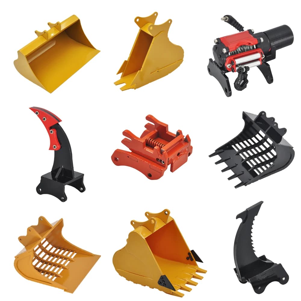 Huina-Kit de levage de fourche de treuil Ripper entièrement en métal, pièces RC EbDIY, mise à niveau, EbE27, 550, 580, 592, 593/594