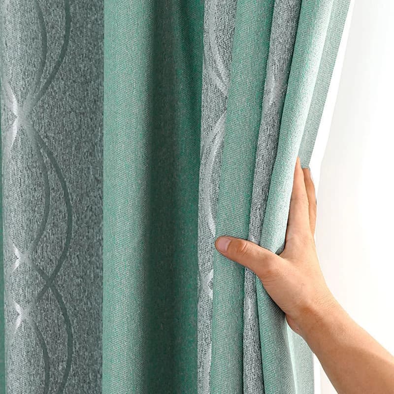 Dreamwood-Rideau Occultant à Rayures Vertes, Moderne, pour Salon, 2 Couleurs Disponibles, Épais, pour Chambre à Coucher, Offre Spéciale