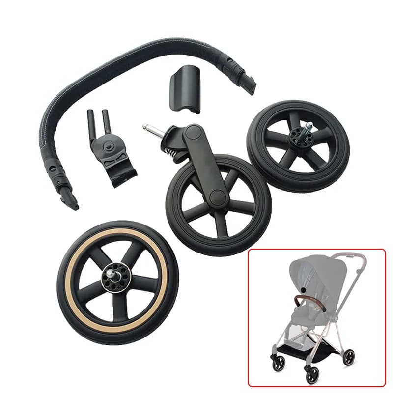 Accessoires de poussette pour Cybex Mios 2/3, barre de pare-chocs pour Buggy, adaptateur de siège de voiture, roue, panier de courses, fermoir