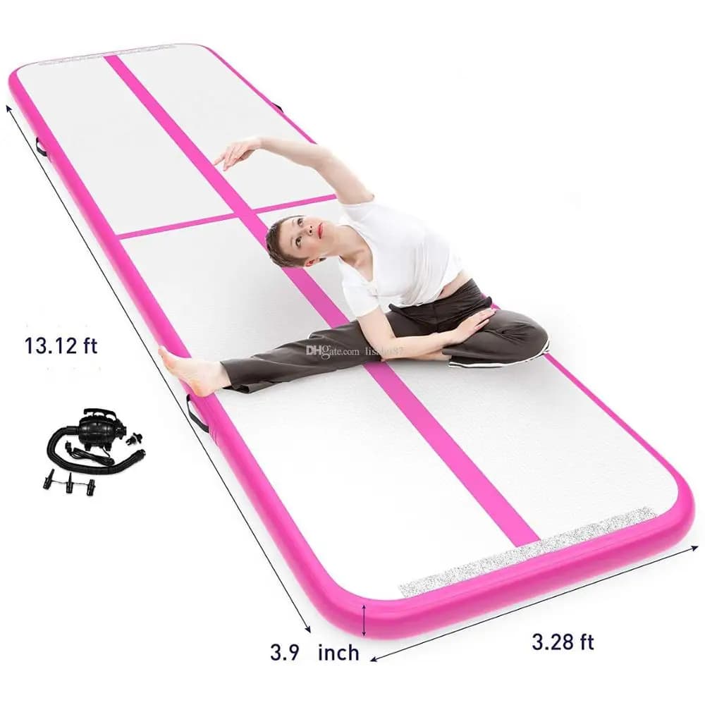Matelas de gymnastique sur piste d'air de 1 à 3m, résistant à l'usure, pour la maison, la plage et le Yoga aquatique