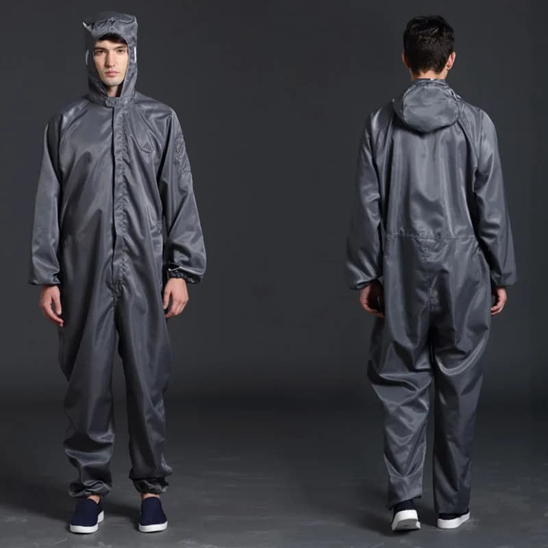 Uniforme de salopette une pièce unisexe, vêtements propres, capuche, vêtements de salle blanche, peinture anti-poussière, protection du travail