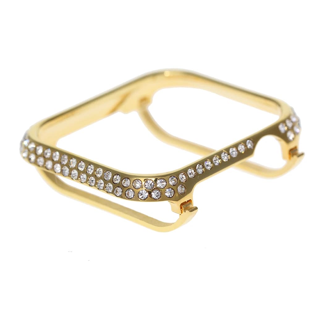 Pour Apple Watch Series11 10 9 8 7 6 5 4 Ultra 49mm SE 3 2 boîtier de couverture en diamant strass scintillant lunette en cristal 44mm 46mm 41mm 45mm