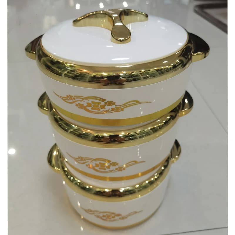Boîte à lunch en plastique pour fête du Ramadan, chauffe-plats, récipient, mariage, 1.5 L, 2/2 L, 3 pièces, ensemble