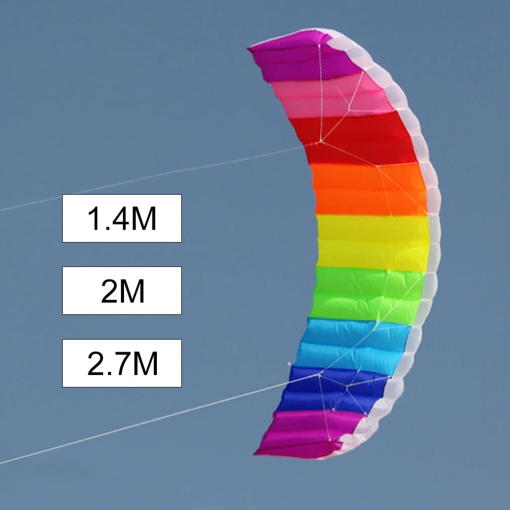 Cerf-volant d'entraînement de kitesurf portable, cerf-volant puissant, ailes volantes, jouets d'extérieur, jeux de sport, adultes, enfants plus