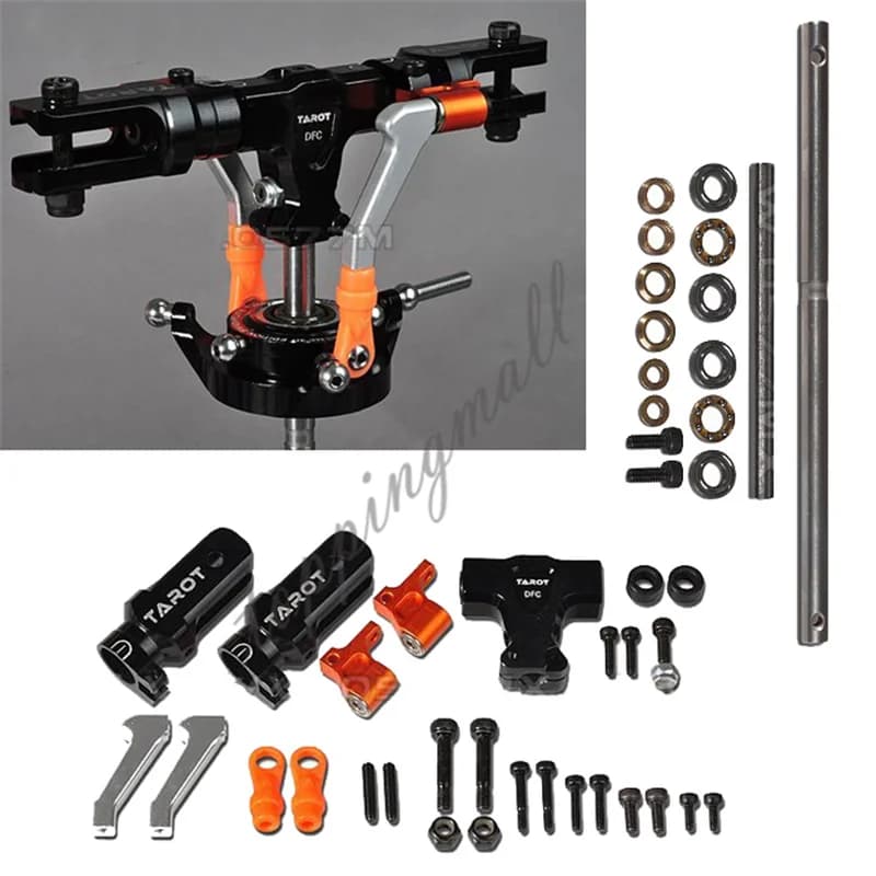 TAROT 450 DFC Jeu de têtes de rotor principal noir TL48025-01 Argent TL48025-02 Orange TL48025-03 50% DE RÉDUCTION