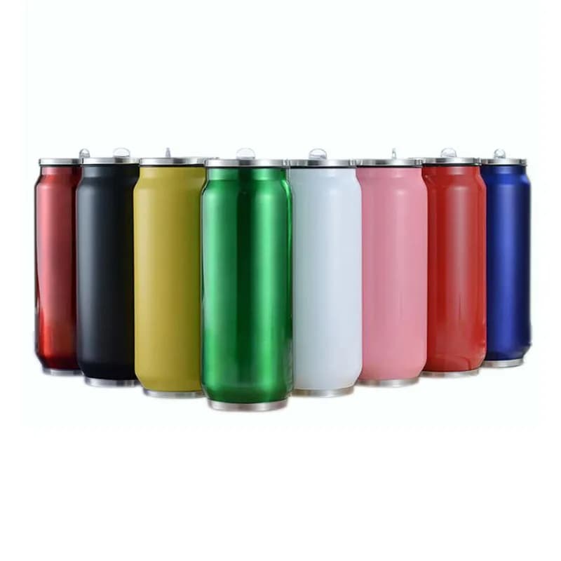Boîte de boisson de haute qualité, isolation chaude avec paille Thermos Garrafa Termica, bouteille d'eau en acier inoxydable 300/500ml
