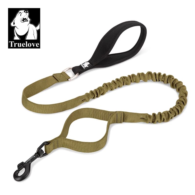 Laisse flexible pour chien Truelove, amortissante, anti-explosion, corde élastique de contrôle pour grands chiens très puissants TLL2281