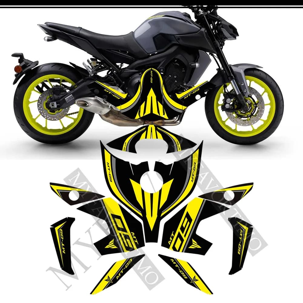 Autocollants de protection de coussin précieux pour Yamaha, carénage de moto, décalcomanie de genou, garde-boue, pare-brise, trucs FZ 09, 2016,