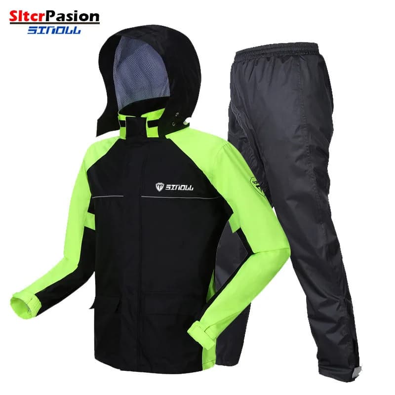 Moto hommes imperméable imperméable équitation réfléchissant motocycliste fendu ensemble De survêtement Capa De Chuva Motoqueiro imperméable