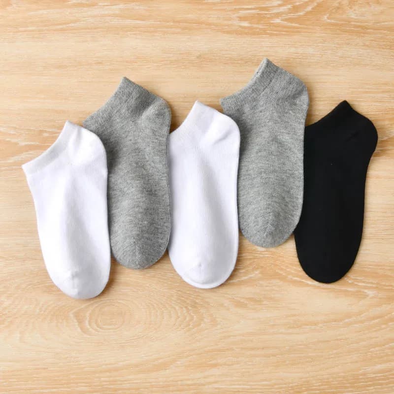 Chaussettes bateau sans coutures en coton uni pour enfants (filles et garçons) de 1 à 16 ans – Collection Printemps/Automne