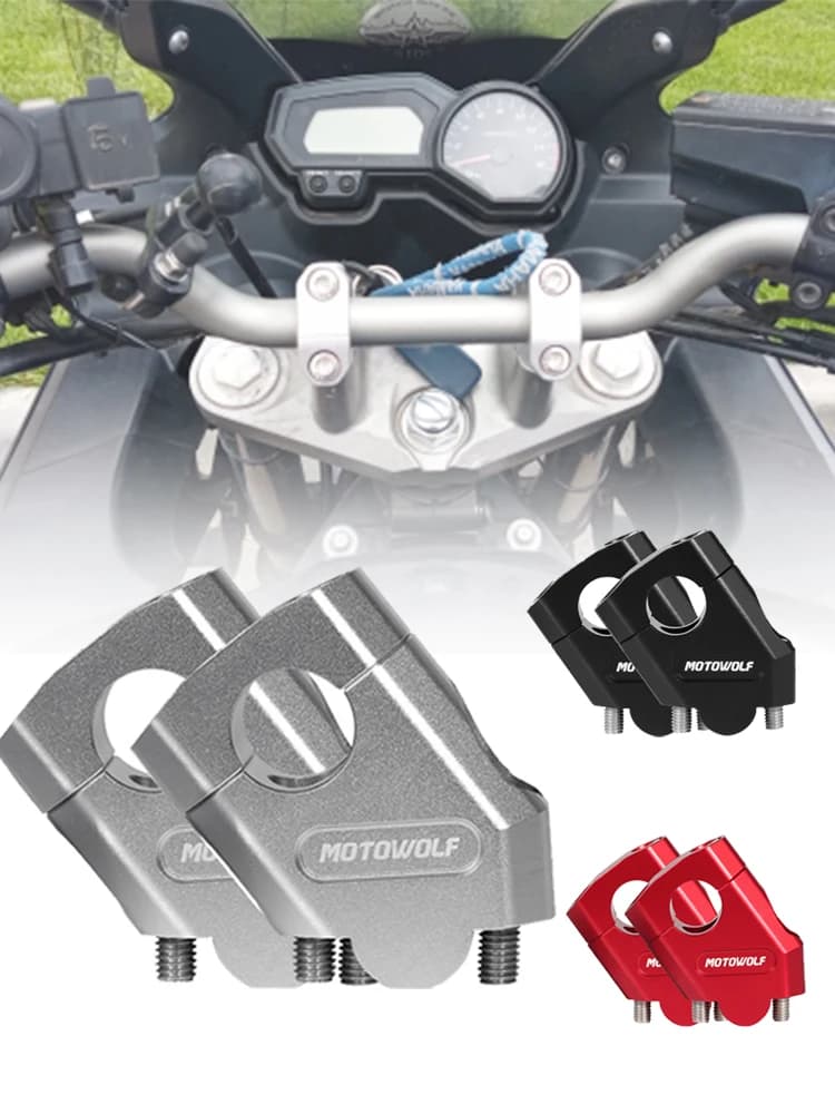 Barre de rehaussement du guidon, 22mm 28mm, pour moto YAMAHA FZ6 S2 FZ 6 FAZER MT-07 MT-09 MT07 MT09 MT 07 MT 09