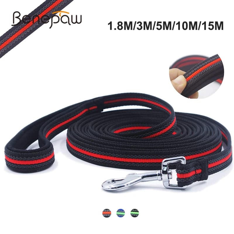 Benepaw-Laisse de dressage pour chien longue et robuste, conception coordonnante de qualité, poignée rembourrée confortable, laisse pour animal de