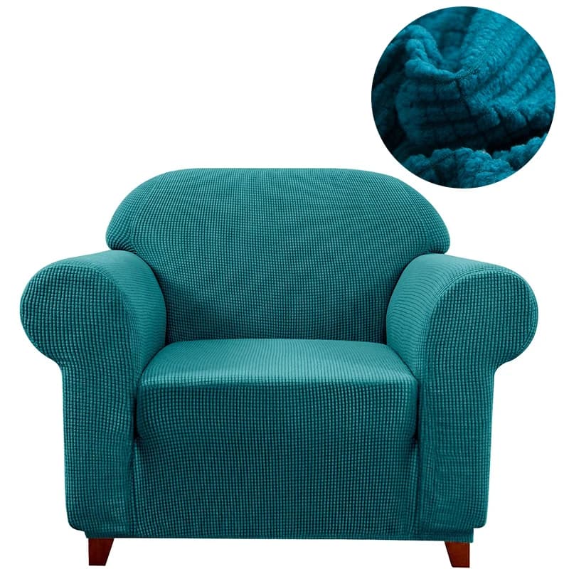 Housse de canapé en peluche épaisse, imprimé solide, pour canapé d'angle, bras, chaise, protection de meubles pour animaux de compagnie