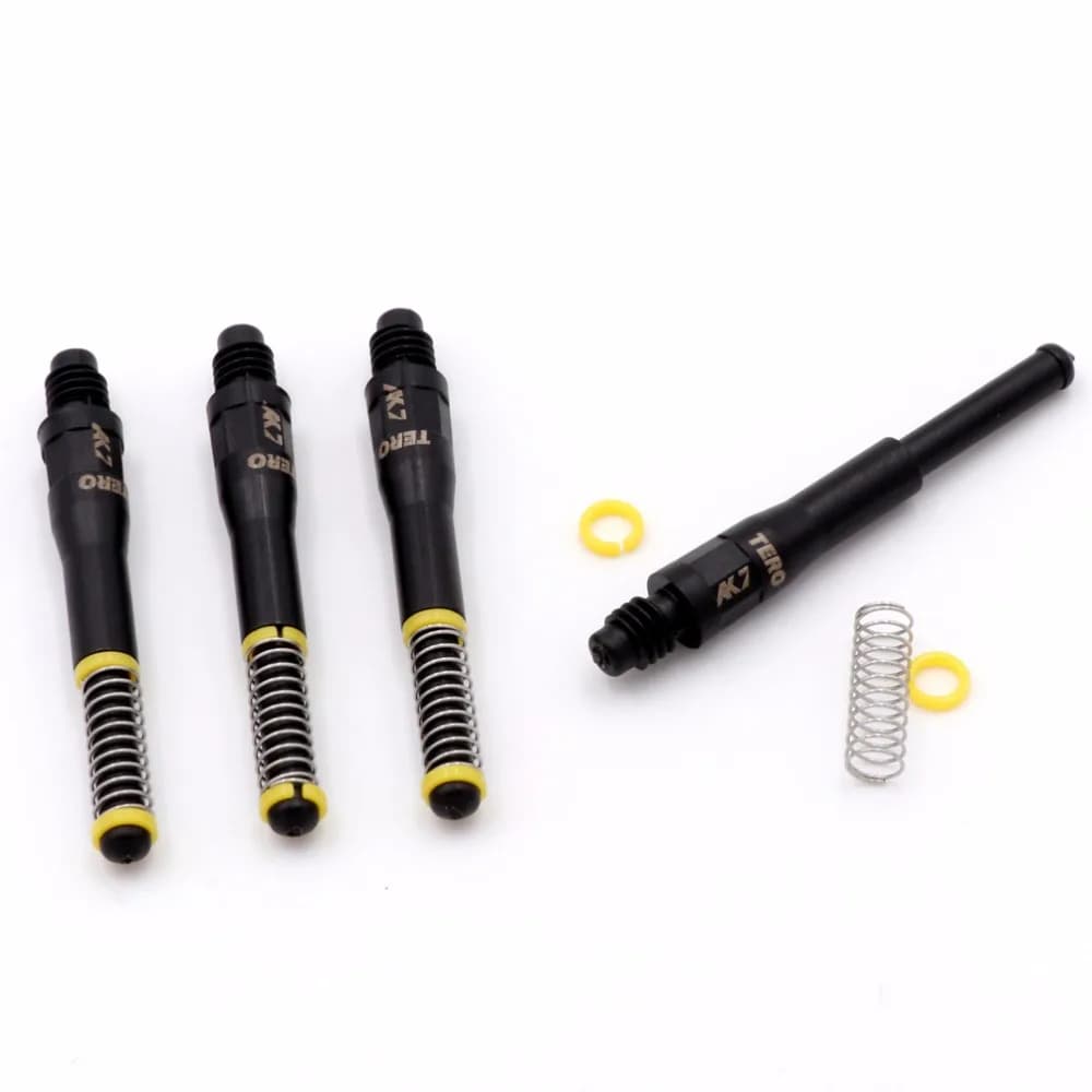 CUESOUL TERO AK7 S/M/L Arbres à fléchettes télescopiques à ressort intégré, lot de 4 pièces